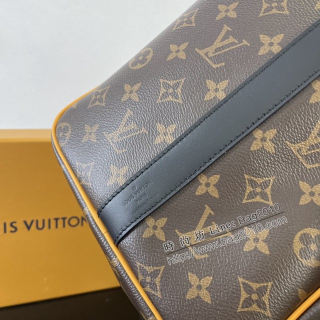 Lv路易威登2023專櫃新款Keepall Bandoulière45旅行袋 LV老花男士手提旅行包 M46703 ydh5214